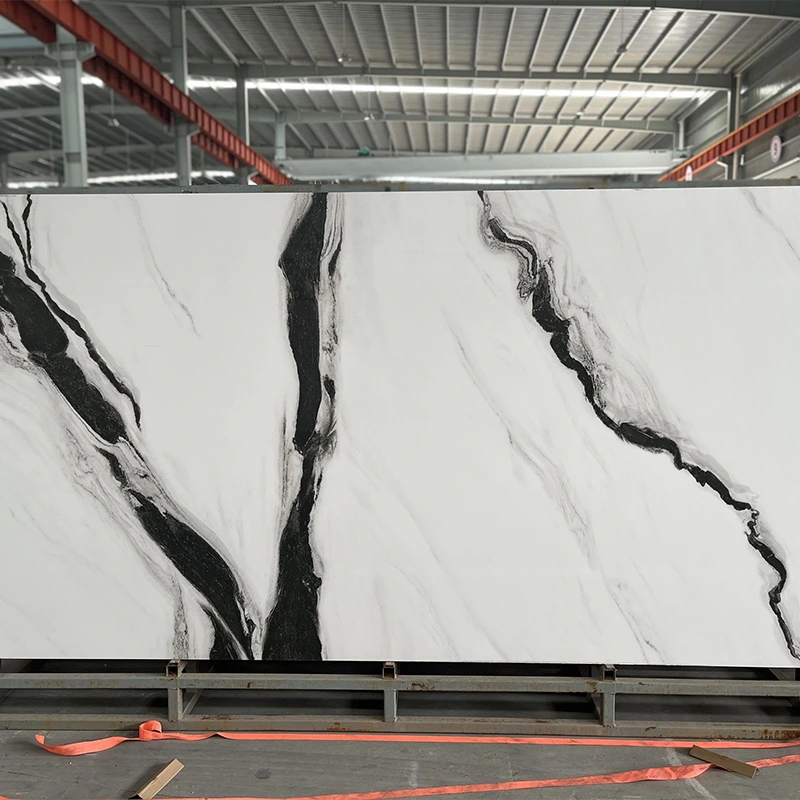 Panda hvid sintrede stenplader